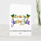 通りフェリズナビダードクスペインのリスマス シーズンカード (裏面)