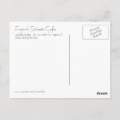 通りフランスのはがき ポストカード (裏面)