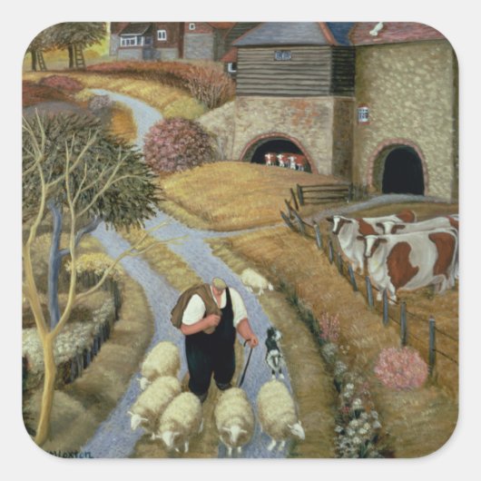 通りフランスのファーム スクエアシール (正面)