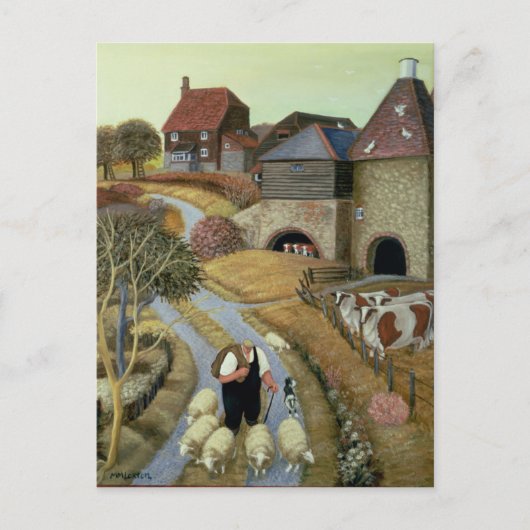 通りフランスのファーム ポストカード (正面)