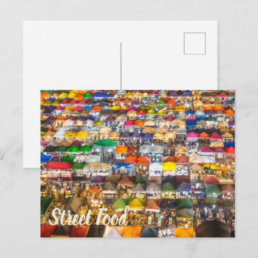 通りフードマーケットロッドフェイバンコクタイ シーズンポストカード (正面/裏面)