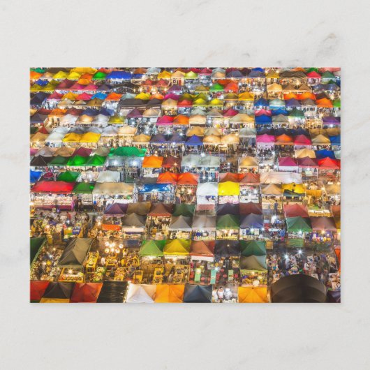 通りフードマーケットロッドフェイバンコクタイ シーズンポストカード (正面)