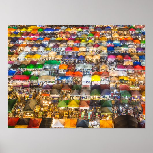 通りフードマーケットロッドフェイバンコクタイ ポスター (正面)