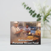 通りフードinペルー – アンティクコス ポストカード (スタンド正面)