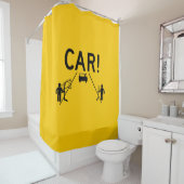 通りホッケー車 シャワーカーテン (インサイチュ)