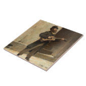 通りミュージシャンとギター(by Gerolamo Inuno) タイル (側面)