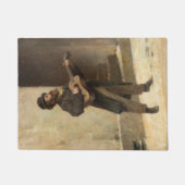 通りミュージシャンとギター(by Gerolamo Inuno) ドアマット (正面)