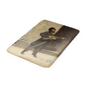 通りミュージシャンとギター(by Gerolamo Inuno) バスマット (アングル)