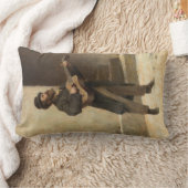 通りミュージシャンとギター(by Gerolamo Inuno) ランバークッション (ブランケット)