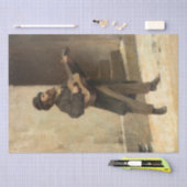 通りミュージシャンとギター(by Gerolamo Inuno) 薄葉紙 (クラフト)