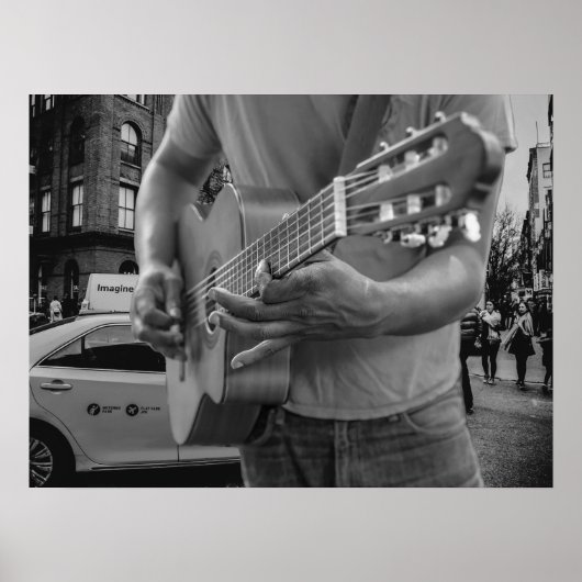 通りミュージシャンヴィンテージ都市ポスター ポスター (正面)