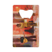 通りミュージシャン遊ズのギター・マンドリンとフルート クレジットカード栓抜き (正面)