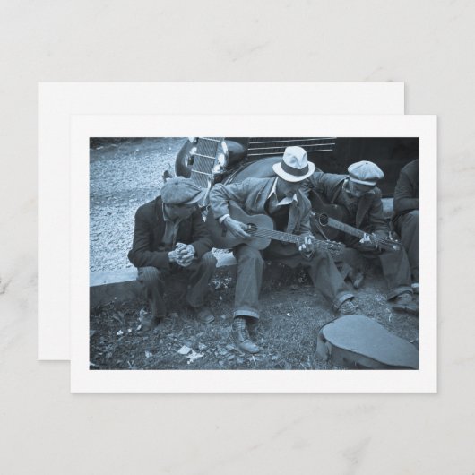 通りミュージシャン、テネシー州,メイナルドビル, 1935 ポストカード (正面/裏面)