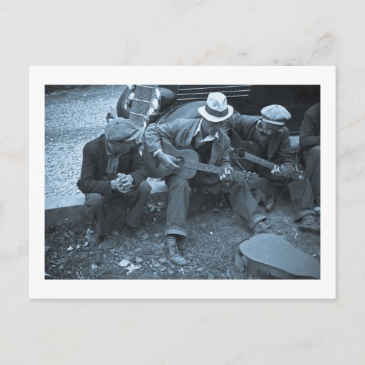 通りミュージシャン、テネシー州,メイナルドビル, 1935 ポストカード (正面)