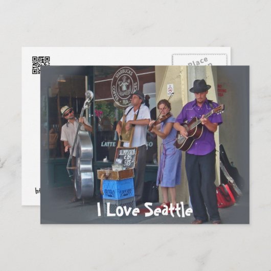 通りミュージシャン ポストカード (正面/裏面)