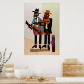 通りミュージシャン~ヴィンテージアメリカン・アート ポスター (キッチン)