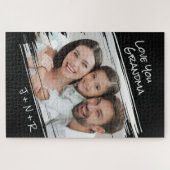 通りモダンアートあなたの写真を追加する愛おばあちゃん ジグソーパズル (横)