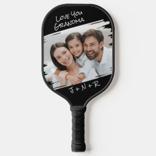 通りモダンアートあなたの写真を追加する愛おばあちゃん ピックルボールラケット