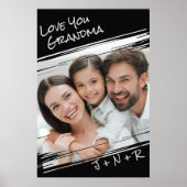 通りモダンアートあなたの写真を追加する愛おばあちゃん ポスター (正面)