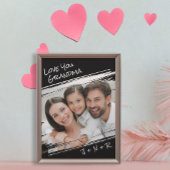 通りモダンアートあなたの写真を追加する愛おばあちゃん ポスター