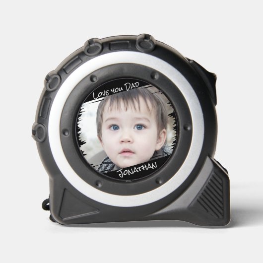 通りモダンアートあなたの写真を追加Love Youパパギフト メジャー (正面)