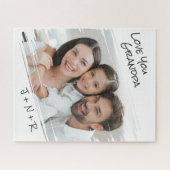 通りモダンアートあなたの写真を追加Love You Grandpa ジグソーパズル (横)