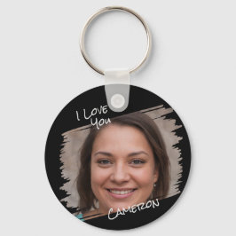 通りモダンアート写真を追加I Love You Boyer キーホルダー