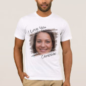 通りモダンアート写真を追加I Love You Boyer Tシャツ (正面)