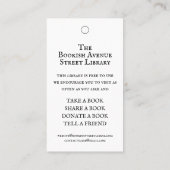 通りライブラリ白黒 名刺 (裏面)