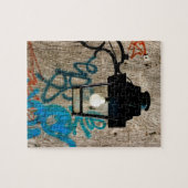 通りランプと落書き ジグソーパズル (横)