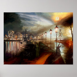 通りランプ幻覚 ポスター