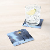 通りランプ白熱［赤熱］光を放つインウィンターワンダーランド スクエアペーパーコースター (インサイチュ)