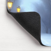 通りランプ白熱［赤熱］光を放つインウィンターワンダーランド マウスパッド (コーナー)