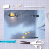 通りランプ白熱［赤熱］光を放つインウィンターワンダーランド 薄葉紙 (クラフト)