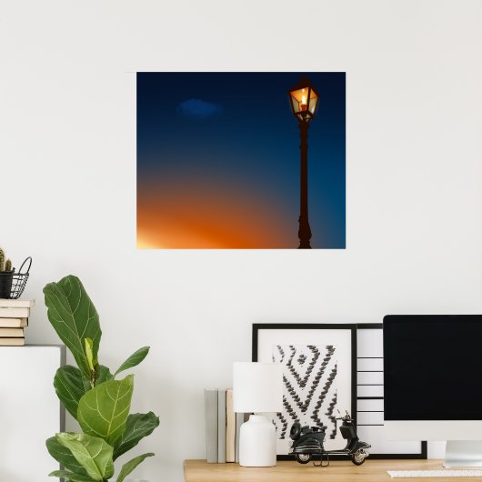 通りランプ ポスター (ホームオフィス)