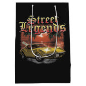 通りレジェンド – アーバンストリートウェアデザイン ミディアムペーパーバッグ (裏面)