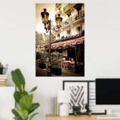 通りレストラン，パリ，フランス ポスター (ホームオフィス)