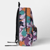 通りレトロキャットオンスケートボード | おもしろい プリントバックパック (左)