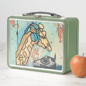 通りレトロキリンとヘッドフォン メタルランチボックス (インサイチュ)