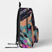 通りレトロスクアリールオンスケートボード | おもしろい プリントバックパック (左)