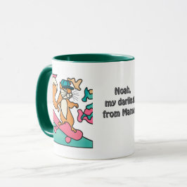 通りレトロスクアリールオンスケートボード | おもしろい マグカップ