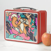 通りレトロスクアリールオンスケートボード | おもしろい メタルランチボックス (インサイチュ)