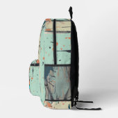 通りレトロドッグとギター | おもしろい プリントバックパック (右)