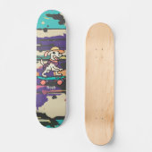 通りレトロドッグオンスケートボード | おもしろい スケートボード (正面)