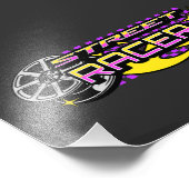 通りレーサー燃焼車輪クラブ フォトプリント            (角)