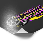 通りレーサー燃焼車輪クラブ フォトプリント            (角)