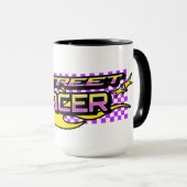 通りレーサー燃焼車輪クラブ マグカップ (正面右)