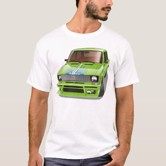通りレーシングカー Tシャツ (正面)