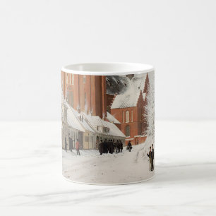 通りロスキルド1836クリスマスシーン コーヒーマグカップ