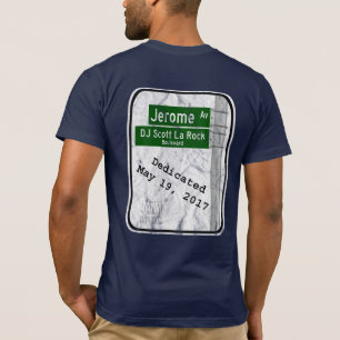 通り上の勝利- DJスコットのLaの石通り Tシャツ